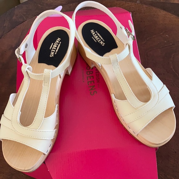 Swedish Hasbeens | Shoes | New Swedish Hasbeens Ulla Low Sandals | Poshmark